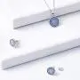 iRealy 925 Sterling Silver Pendant Necklace and Stud Earrings Jewelry Set, Fashion Round Boho Ear Studs Cubic Zirconia for Women/Girl/Bride/Mom/Wife iRealy 925 Sterling Silver Pendant Necklace and Stud Earrings Jewelry Set, Fashion Round Boho Ear Studs Cubic Zirconia for Women/Girl/Bride/Mom/Wife
