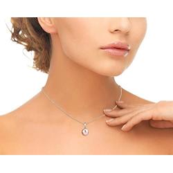 Cultured Pearl Pendant Sydney Necklace for Women with Pink Freshwater Pearl - THE PEARL SOURCE