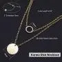 Aobei Pearl Circle Disk Necklace 18K Gold Chain Choker Layered Karma Full Moon Dainty Minimalist Jewelry for Women Aobei Pearl Circle Disk Necklace 18K Gold Chain Choker Layered Karma Full Moon Dainty Minimalist Jewelry for Women