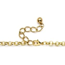 Palm Beach Jewelry Gold Tone Round Yellow Lucite, Drop Earring and Bib Necklace Set (65mm), Lobster Claw Clasp, 18 inches Plus 3 inch exten