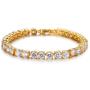 ASHMITA Tennis Crystal Bracelet for Women Charm Men Rose Gold Zirconia Bracelets Gift Jewelry