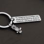 ENSIANTH Owl Keychain Owl Lover Gifts for Student Study Motivational Jewelry Friends Jewelry to Acquire Knowledge Keychain