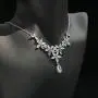 Roseeden Woman Wedding Party CZ Jewelry Bridal Zirconia Necklace and Earrings Set RE8064