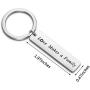 KUIYAI Adoption Keychain Love Makes A Family Keyring Step Parent Keychain Father Mother Child Gift