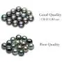 CHAULRI Authentic South Sea Tahitian Black Pearl Pendant Necklace 9-10mm Round 18K Gold Plated 925 Sterling Silver - Jewelry Gifts for Women Wife Mom Daughter CHAULRI Authentic South Sea Tahitian Black Pearl Pendant Necklace 9-10mm Round 18K Gold Plated 925 Sterling Silver - Jewelry Gifts for Women Wife Mom Daughter