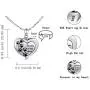 Puppy Sterling Silver Urn Memorial Necklaces for Dog Ashes Forever Together Paw Print Cremation Labrador Retriever Memorial Urns Keepsake Pendant Necklace Jewelry Gifts