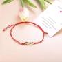 Thunaraz 5Pcs Friendship Bracelet Set with Message Card Make a Wish Adjustable Bracelet Star Heart Handmade Bracelet Simple Fashion Women Jewelry Gifts