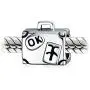 Vacation Europe Paris London Tourism Travel Suitcase Luggage Charm Bead For Women Teen Oxidized Two Tone .925 Sterling Silver Fits European Bracelet