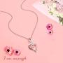 I Am Enough Jewelry Sterling Silver With CZ Pendant Necklace Anklet for Women