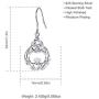INFUSEU Sterling Silver Celtic Knot Dangle Earrings for Women Girls Irish Good Luck Charm Jewelry Gifts