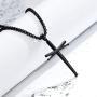 XIEXIELA Baseball Cross Pendant Necklace.Baseball Bats Athletes Stainless Steel Crucifix Pendant Chain Necklaces 22'' Rope Chain for Teen Boys Men Women Girls