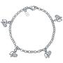 Minimalist Good Luck Multi Charm Dangling Elephant Bracelet For Women For Teen 925 Sterling Silver