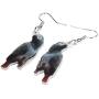 NEWEI Acrylic Novelty African Grey Parrots Bird Earrings Dangle Drop For Women Girl Wild Animal Jewelry Charm Gifts