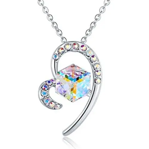 Alaxy Colorful Pendant Necklace Swarovski Crystals, Jewelry for Women Girls Birthday Gifts for Women for Her