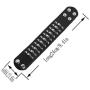 Black metal rivets studs punk rock biker wide belt leather bracelet guard wrist strap skull