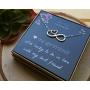 EFYTAL Girlfriend Gifts, Girlfriend Birthday Gift Ideas For Her, Romantic Sterling Silver Infinity with Heart Necklace Jewelry for Women, Cute Anniversary / Valentines Day Present