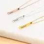 MyNameNecklace Personalized 3D Bar Heart Shaped Necklace -Precious Metals Custom Made Name Jewelry Valentines Day Love Gift for Mom Women MyNameNecklace Personalized 3D Bar Heart Shaped Necklace -Precious Metals Custom Made Name Jewelry Valentines Day Love Gift for Mom Women