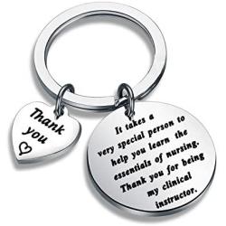 AKTAP Clinical Instructor Gifts Nursing Jewelry Nurse Instructor Gifts Thank You for Being My Clinical Instructor Keychain Thank You Gift Idea for Clinical Nurse Teacher