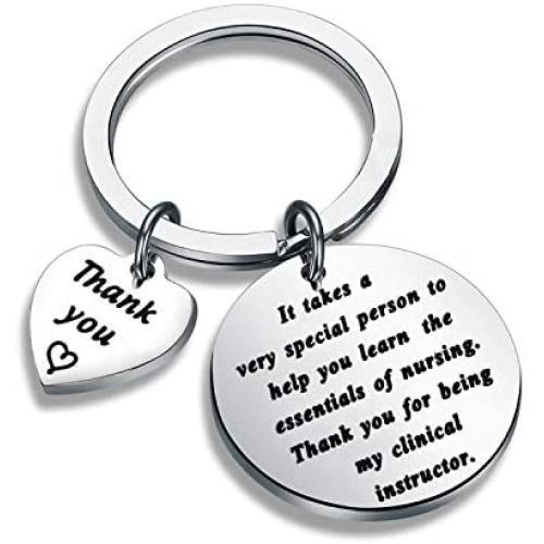 AKTAP Clinical Instructor Gifts Nursing Jewelry Nurse Instructor Gifts Thank You for Being My Clinical Instructor Keychain Thank You Gift Idea for Clinical Nurse Teacher