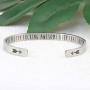 Joycuff Bracelets for Women Inspirational Stainless Steel Cuff Bagnle Jewelry Christmas Birthday Gift for Her