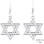 EUEAVAN Fashion Jewish Symbol Star Of David Silver Plated Pendant Earrings Jewelry for Women