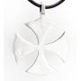 Trilogy Jewelry Pewter Classic Celtic Iron Cross Pendant on Leather Necklace