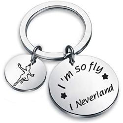 KUIYAI Im So Fly I Neverland Keychain Movie Quote Keyring Fandom Jewelry Peter Gift