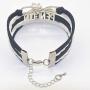 HHHbeauty Penguin Bracelet Jewelry Leather Infinity Love Penguin Gifts Penguin Jewelry Bracelet Gifts for Women, Girls, Men, Boys Most Popular Penguin Themed Gifts