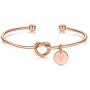 Ursteel Bridesmaids Gifts for Wedding, Tie The Knot Bracelet with Initial Bridesmaid Proposal Gifts with Box, Cards