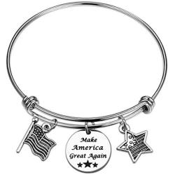 Make America Great Again Bracelet Republican Jewelry Bracelet Independence Day Gifts
