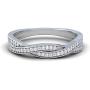 Dazzlingrock Collection 0.25 Carat (ctw) 10K Gold Round Diamond Anniversary Wedding Band Swirl Matching Ring 1/4 CT