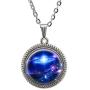 Galaxy Art Necklace Custom Nebula Universe Space Jewelry Pendant Birthday Gift for Her