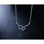 Sterling Silver Sideways Pendant Necklace