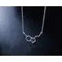 Sterling Silver Sideways Pendant Necklace Sterling Silver Sideways Pendant Necklace