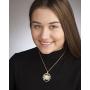 Hungarian Pendant & Necklace, Hunagary Five Pengo Coin Hand Cut