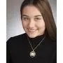 Hungarian Pendant & Necklace, Hunagary Five Pengo Coin Hand Cut Hungarian Pendant & Necklace, Hunagary Five Pengo Coin Hand Cut