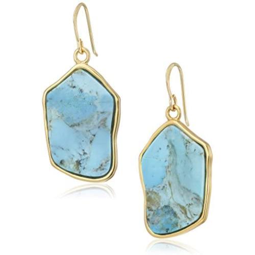 Barse Turquoise Statement Drop Earrings