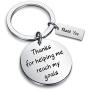 Zuo Bao Coach Gift Coach Appreciation Gift Team Captain Gift Coach Keychain Thanks for Helping Me Reach My Goals Keychain Thank You Gift for Coaches Team Partners