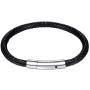 PROSTEEL Braided Leather Bracelets, Custom Beads Custom ID Bracelet for Men Women, Personalized 2-5 Name Engraved, Come Gift Box