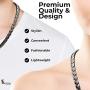 Elegant Titanium Magnetic Therapy Necklace Pain Relief for Neck Arthritis Migraine Headaches Shoulders and Back