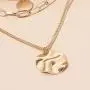 Gold Layered Pendant Long Necklace - 14K Gold Plated Handmade 3 Layer Choker Necklace Chain Pendant Costume Jewelry for Women Girl Gold Layered Pendant Long Necklace - 14K Gold Plated Handmade 3 Layer Choker Necklace Chain Pendant Costume Jewelry for Women Girl