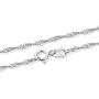 Lucky Snowflake Necklace Long Pendant Necklace with White Cubic Zirconia Silver Jewelry for Women Girls