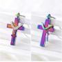 Stainless Steel Angel Wings Heart Cross Urn Pendant Necklace Memorial Ash Keepsake Cremation Jewelry
