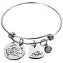 Raysunfook Not Sisters By Blood But Sisters By Heart Birthstone Charm Bracelet Friendship Gift I Love You Sister Cuff Friend Jewelry