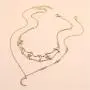 VESOCO Boho Rhinestone Moon Star Chain Choker Neckalce Chain Boho Jewelry Chain for Women and Girls for Dancing Party Wedding Vacation (Style 2) VESOCO Boho Rhinestone Moon Star Chain Choker Neckalce Chain Boho Jewelry Chain for Women and Girls for Dancing Party Wedding Vacation (Style 2)