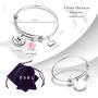 Ohana Bracelet Keychain Ohana Mean Ohana Jewelry with Hibiscus Flower Charm Gift for Women Girls