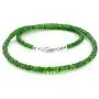 NirvanaIN Genuine Chrome Diopside Necklace Stunning Elegant Necklace Green Stone Necklace Healing Necklace Adjustable Sterling Silver Lock Necklace