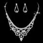 Unicra Bride Silver Necklace Earrings Set Crystal Bridal Wedding Jewelry Set Rhinestone Bridesmaid Party Choker Necklace Drop Dangle Earrings Sets for Women and Girls (Silver-3) Unicra Bride Silver Necklace Earrings Set Crystal Bridal Wedding Jewelry Set Rhinestone Bridesmaid Party Choker Necklace Drop Dangle Earrings Sets for Women and Girls (Silver-3)