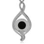 Silvershake 7MM Cabochon Stones 925 Sterling Silver Swirl Style with Rope Textured Drop Dangle Leverback Earrings Jewelry for Women