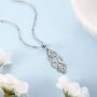 NUOMI Celtic Knot Pendant Necklace 925 Sterling Silver Cute Infinity Chain Necklaces for Women